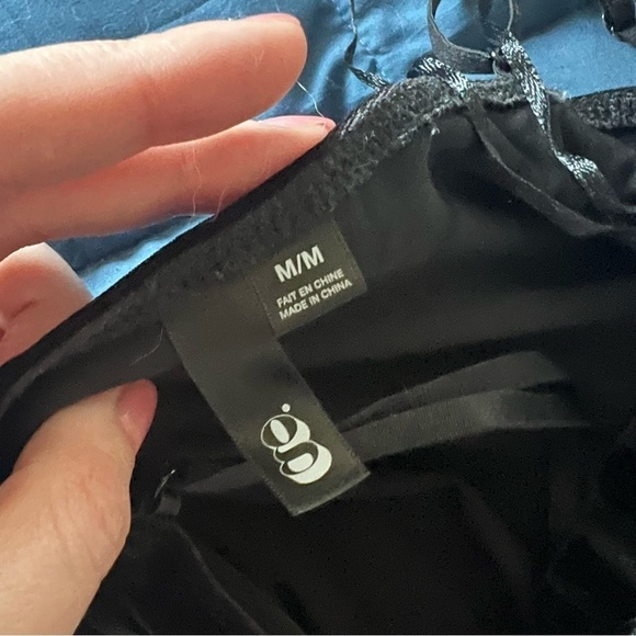 Garage Black Velvet Lace Dress | Medium - Picture 3 of 7